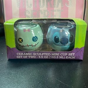 Disney Stitch Ceramic Sculpted Mini Cup Set